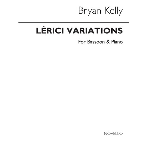 Kelly Lerici Variations Bassoon And Piano (Softcover Book)