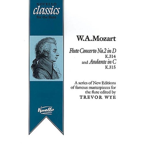 Mozart Flute Concerto No. 2 K 314 & Andante K 315 Urtext Edition by Trevor Wye