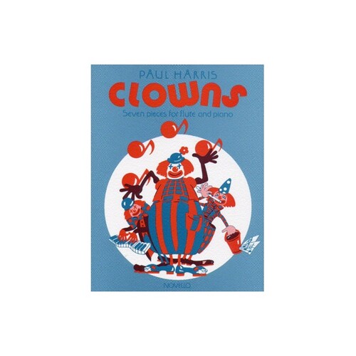 Harris Clowns Flute And Piano (Softcover Book)