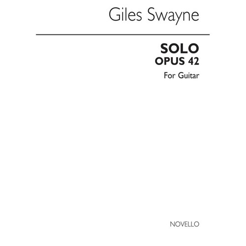 Swayne Solo For Guitar Op 42 (Softcover Book)
