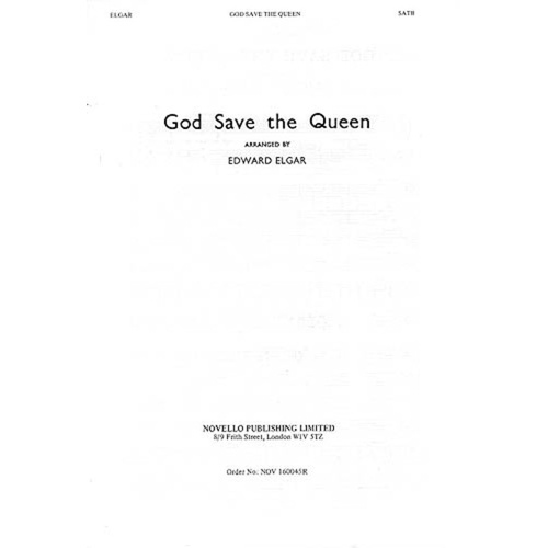 Elgar God Save The Queen SATB