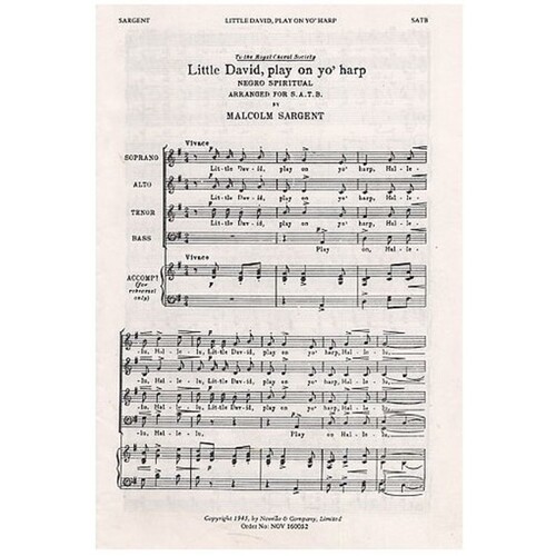 Sargent Little David Play SATB