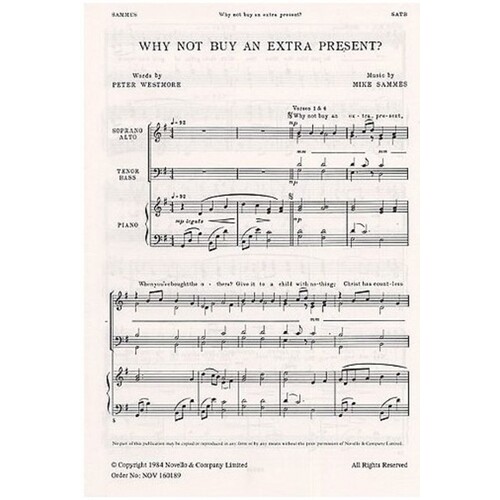 Sammes Why Not Buy Extra Present SATB