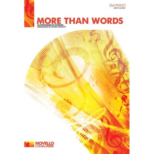 More Than Words SSA Piano