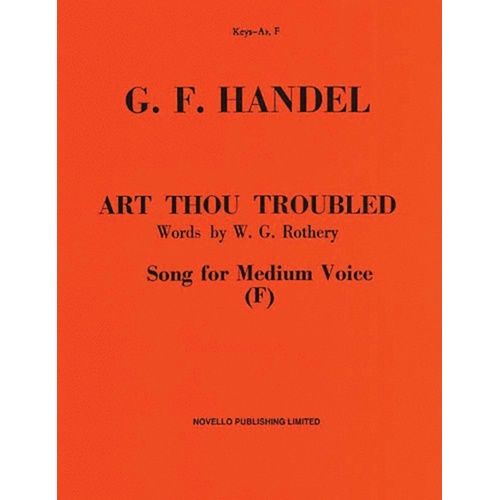 Handel Art Thou Troubled In F