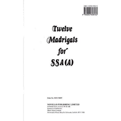 12 Madrigals SSAA