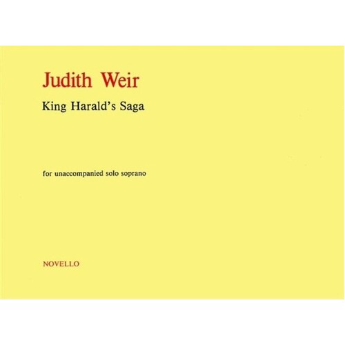 Weir King Haralds Saga Solo Soprano