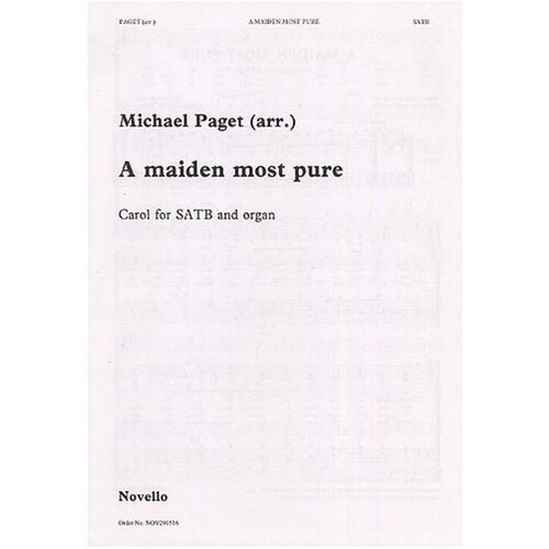 Paget Maiden Most Pure SATB
