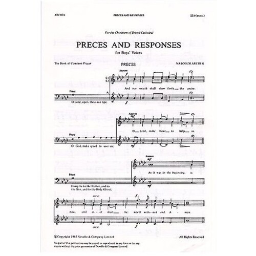 Archer Preces & Responses SSA