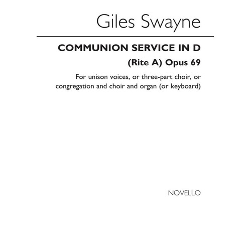 Swayne Communion Service In D Unison