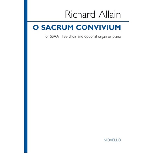 O Sacrum Convivium SSAATTBB/Opt Piano
