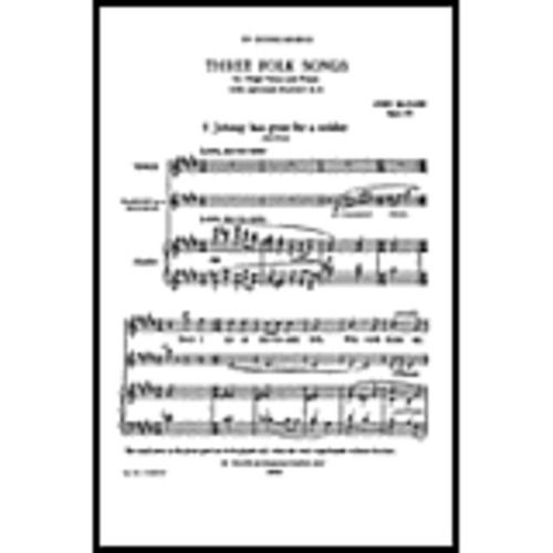 Mccabe 3 Folk Songs High Voice Cl/Piano(Ar