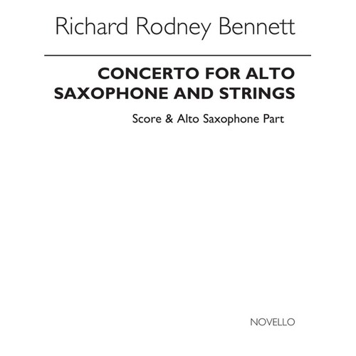 Bennett Concerto Alto Sax/Piano(Arc) (Softcover Book)
