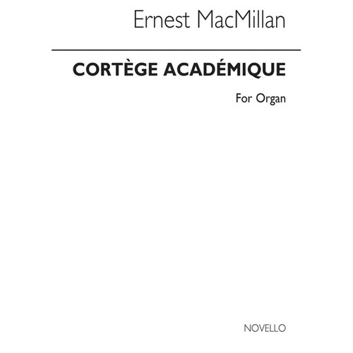 Macmillan E. Cortege Academique Organ(Ar (Softcover Book)