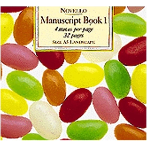 Novello Manuscript Book 1 A5 Landscape 4 Stave 32 Pages