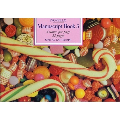 Novello Manuscript Book 3 A5 32 Pages 6 Staves