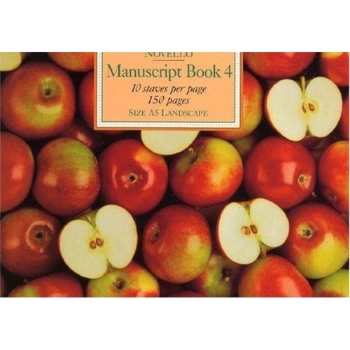 Novello Manuscript Book 4 A5 150 Pages 10 Staves per Page