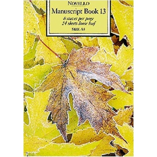 Novello Manuscript Book 13 A4 24 Sheets Loose 8St