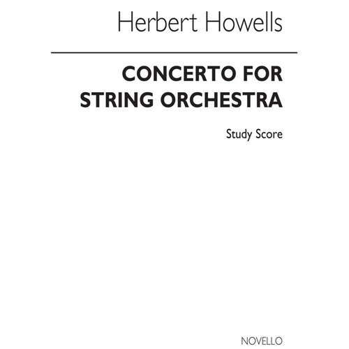 Concerto For String Orchestra Study Score Book