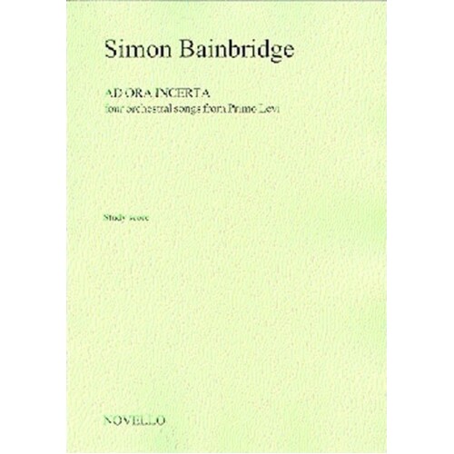 Bainbridge Ad Ora Incerta Study Score