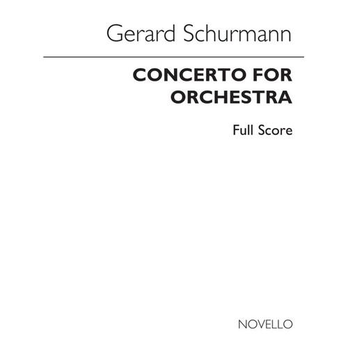 Schurmann Concerto For Orchestra Score