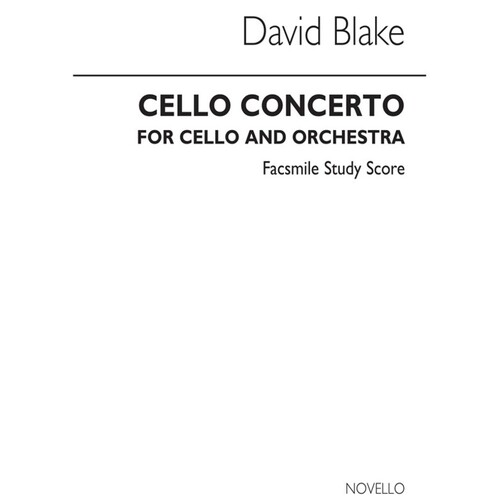 Blake Cello Concerto Study Score (Softcover Book)