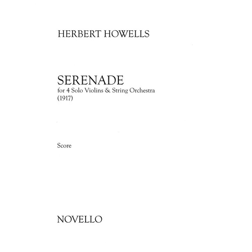 Serenade For 4 Solo Violins And String Orchestra (Softcover Book)