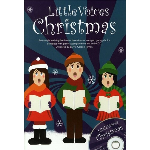 Little Voices Christmas 2 Part/Piano Book/Online Audio (Softcover Book/CD)