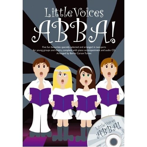 Little Voices ABBA 2 Part/Piano Book/CD (Softcover Book/Online Audio) Book