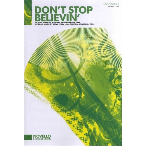 Dont Stop Believin Sab/Piano (Octavo) Book