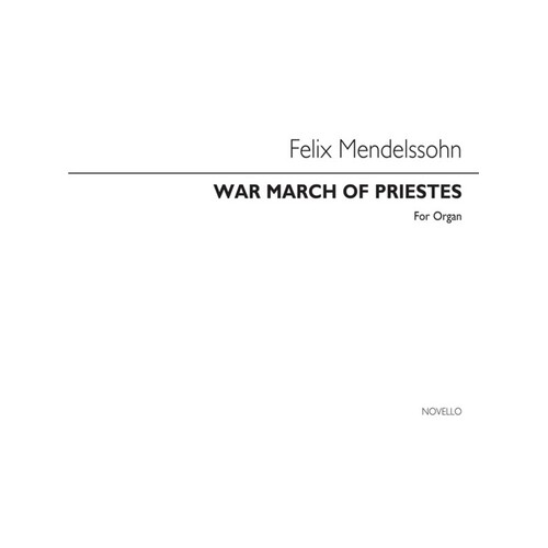 War March Of The Priests Organ (Softcover Book)