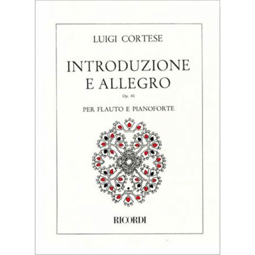 Cortese - Introduzione E Allegro Op 40 Flute Book