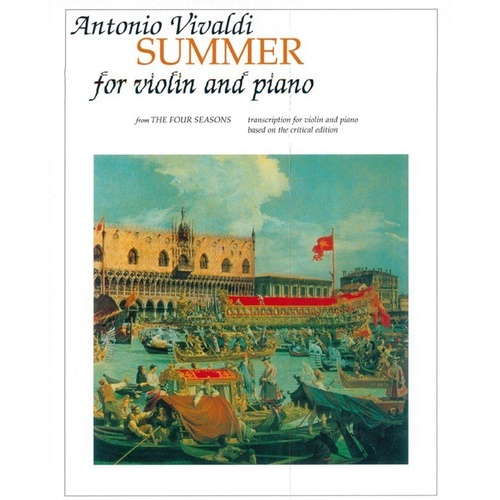 Vivaldi's Summer from The Four Seasons for Violin and Piano - Ricordi Edition
