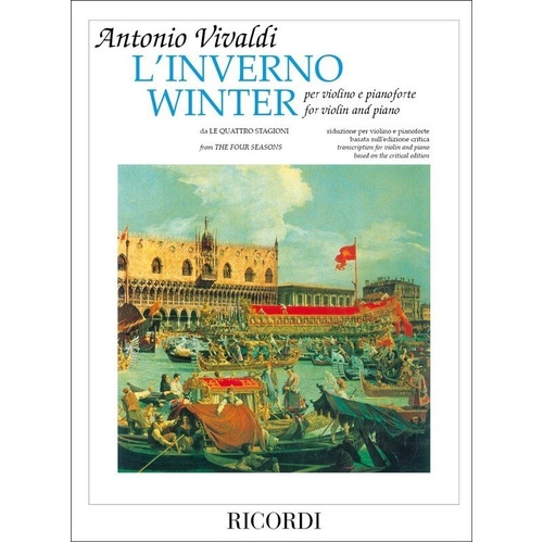 Winter from The Four Seasons for Violin by Antonio Vivaldi, Publisher: Ricordi