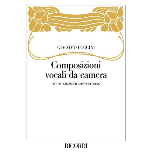 Composizioni Vocali Da Camera (Softcover Book)