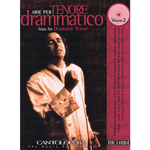 Arie Per Tenore Drammatico V2 Cantolopera Book/CD