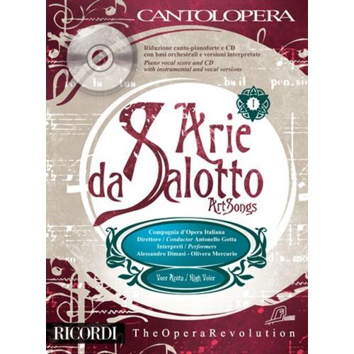 Arie Da Salotto High Vol 1 Cantolopera Book/CD Book