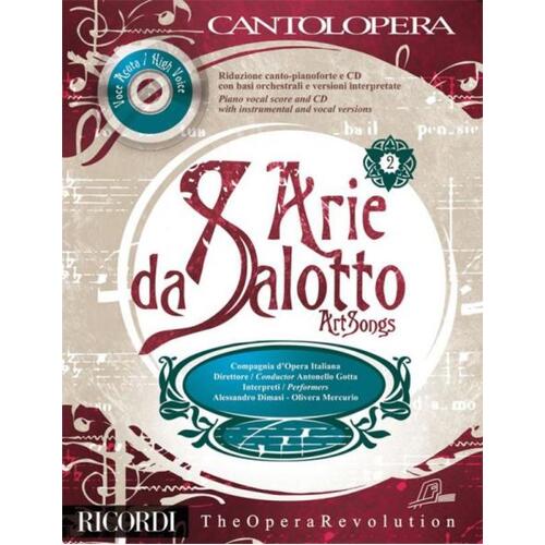 Arie Da Salotto High Vol 2 Cantolopera Book/CD Book