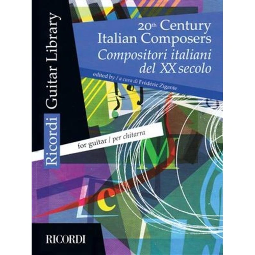 20th Century Italian Composers for Guitar - Ricordi, Guitar Solo, Intermediate Level Pieces