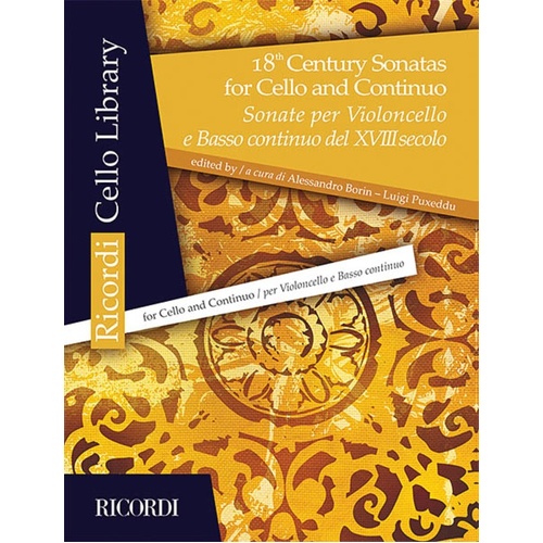 18Th Century Sonatas For Cello And Continuo (Softcover Book)