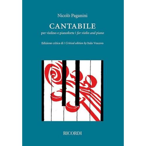 Paganini - Cantabile Violin/Piano (Softcover Book)