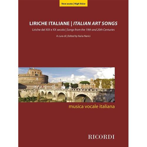 Italian Art Songs High Voice (Softcover Book)