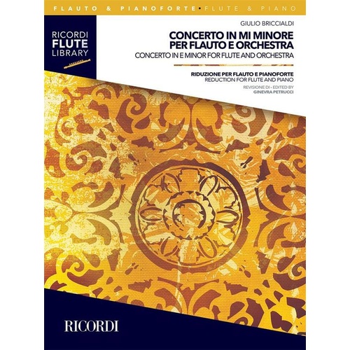 Briccialdi - Concerto In E Minor Flute/Piano Book