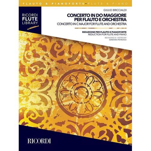 Briccialdi - Concerto In C Major Flute/Piano (Softcover Book)