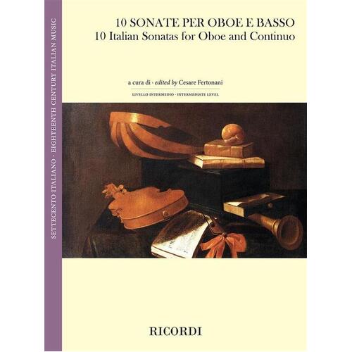 10 Italian Sonatas For Oboe And Continuo (Softcover Book)