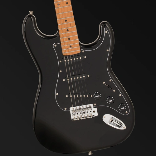 Northstar NS1BK Electric Guitar Onyx Black 6 String Double Cutaway with Ceramic Pickups