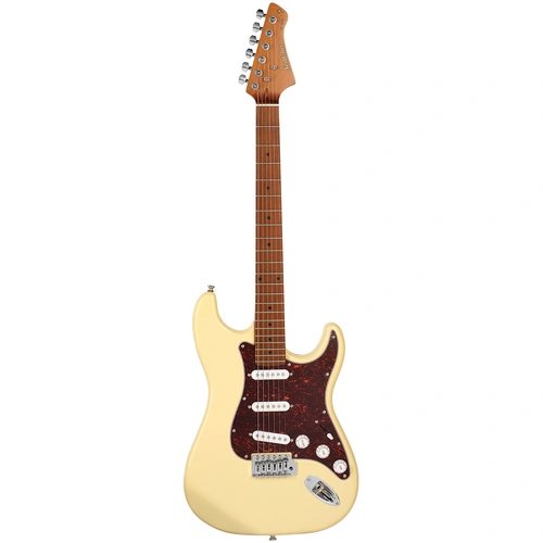 Northstar NS1-VW S-Style Electric Guitar Vintage White with Poplar Body and Ceramic Pickups