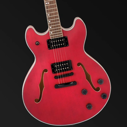 Northstar Pro NSP5CH Semi Acoustic Hollow Body Electric Guitar Open Pore Cherry Satin