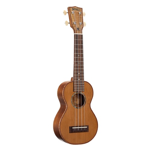 Mahalo Master Series Solid Cedar Top Ukulele with Mahogany Body and Carry Bag
