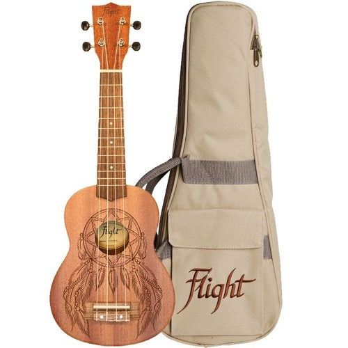 Flight NUS350DC Dreamcatcher Soprano Ukulele with Gig Bag